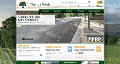 Desktop Screenshot of cityofukiah.com